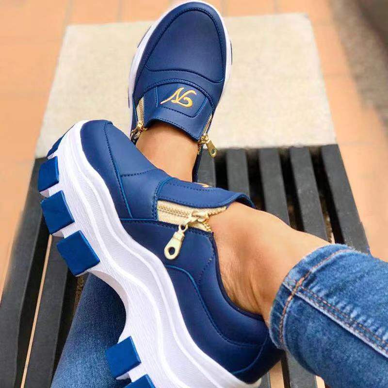 Zapatos De Mujer New Casual Thick-soled Sneakers W..